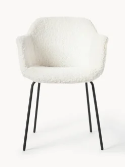 Silla con reposabrazos de borreguillo Fiji