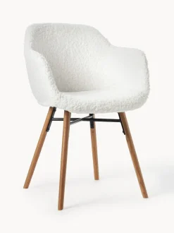 Silla con reposabrazos de borreguillo Fiji