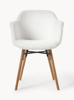 Silla con reposabrazos de borreguillo Fiji