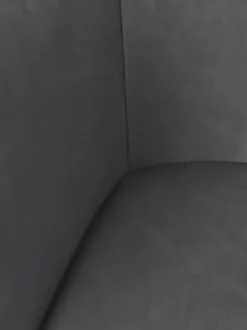 Silla con reposabrazos de cuero sintético Fiji