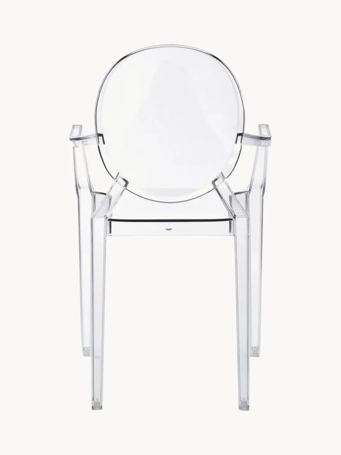 Silla con reposabrazos de diseño Louis Ghost