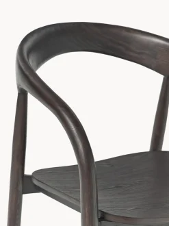 Silla con reposabrazos de madera de fresno Camille