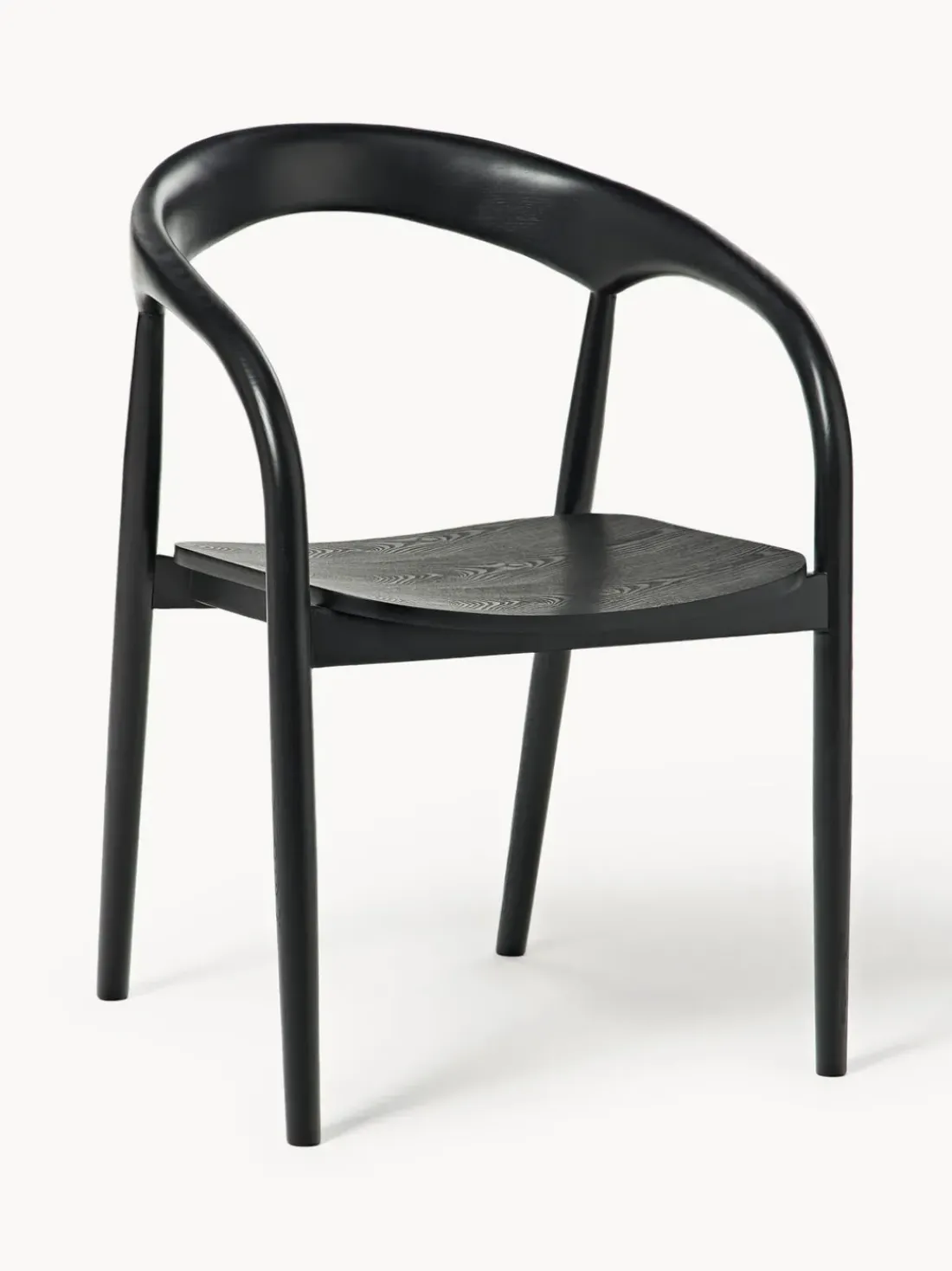 Silla con reposabrazos de madera de fresno Camille