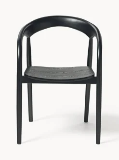 Silla con reposabrazos de madera de fresno Camille