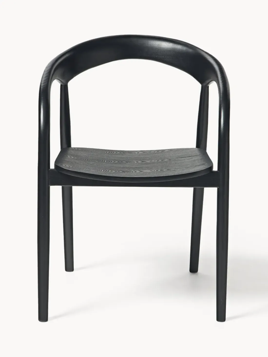 Silla con reposabrazos de madera de fresno Camille