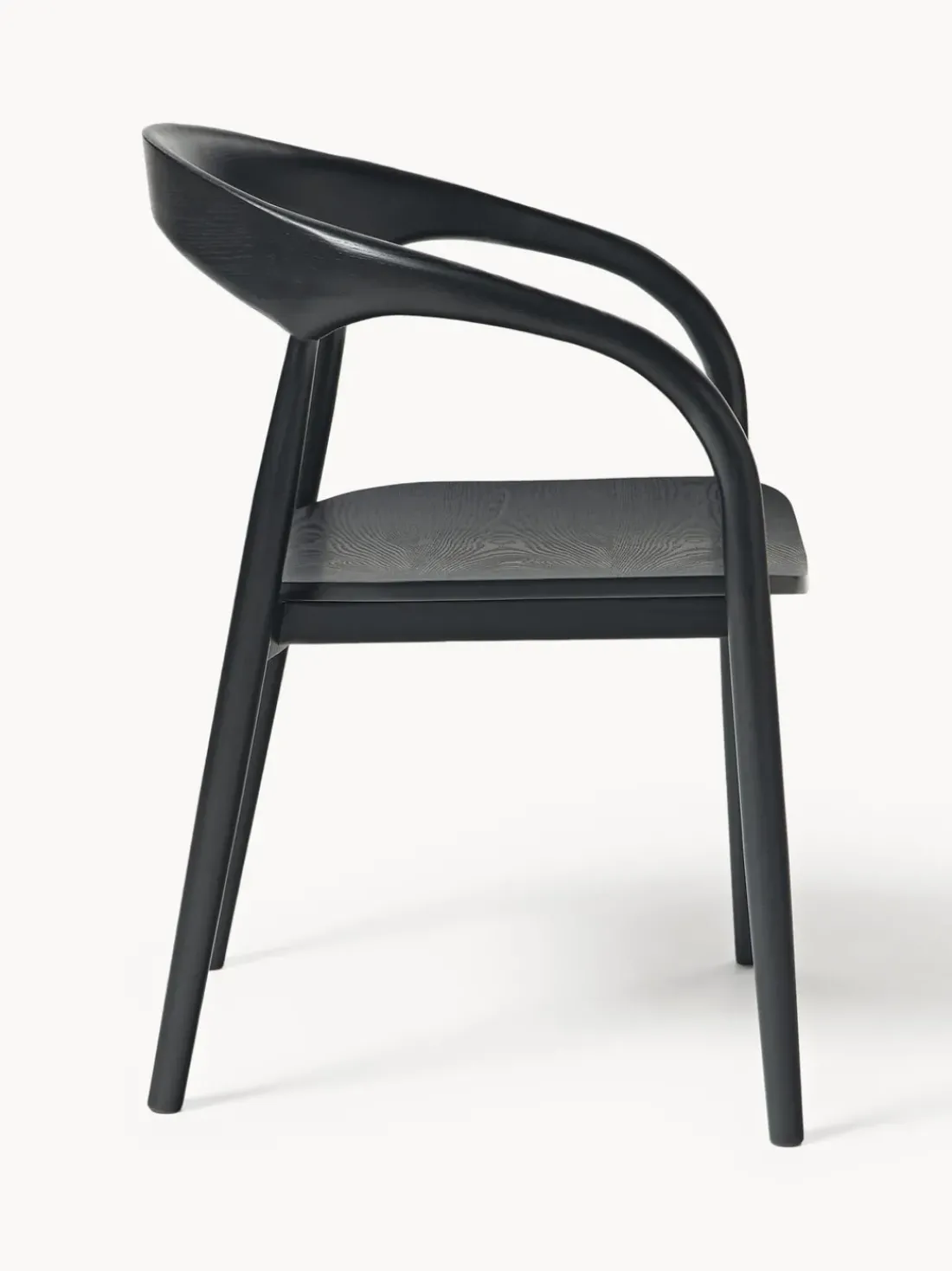 Silla con reposabrazos de madera de fresno Camille