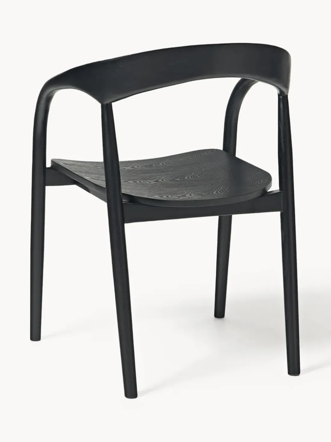 Silla con reposabrazos de madera de fresno Camille