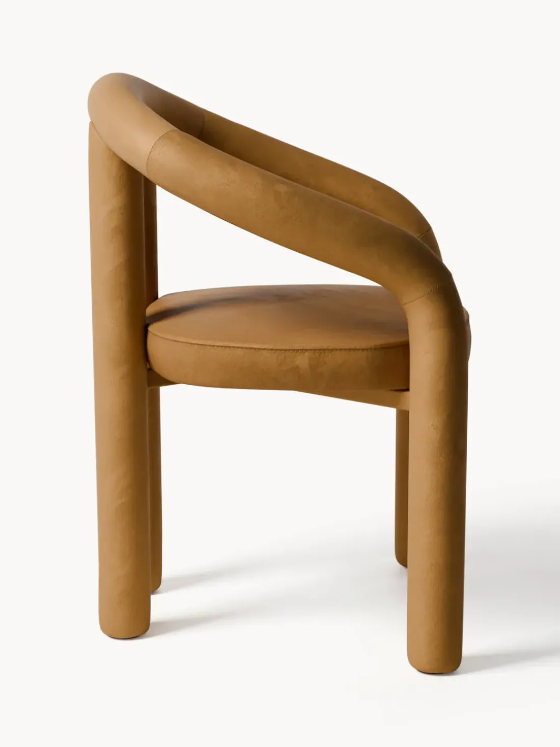 Silla con reposabrazos de terciopelo Calan