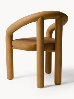 Silla con reposabrazos de terciopelo Calan