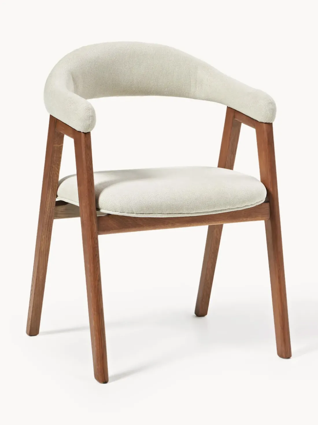 Silla con reposabrazos tapizada Nik