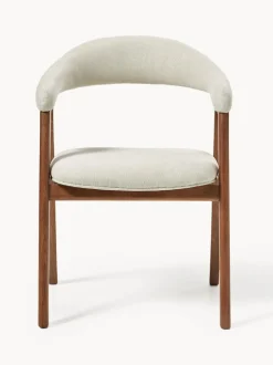 Silla con reposabrazos tapizada Nik