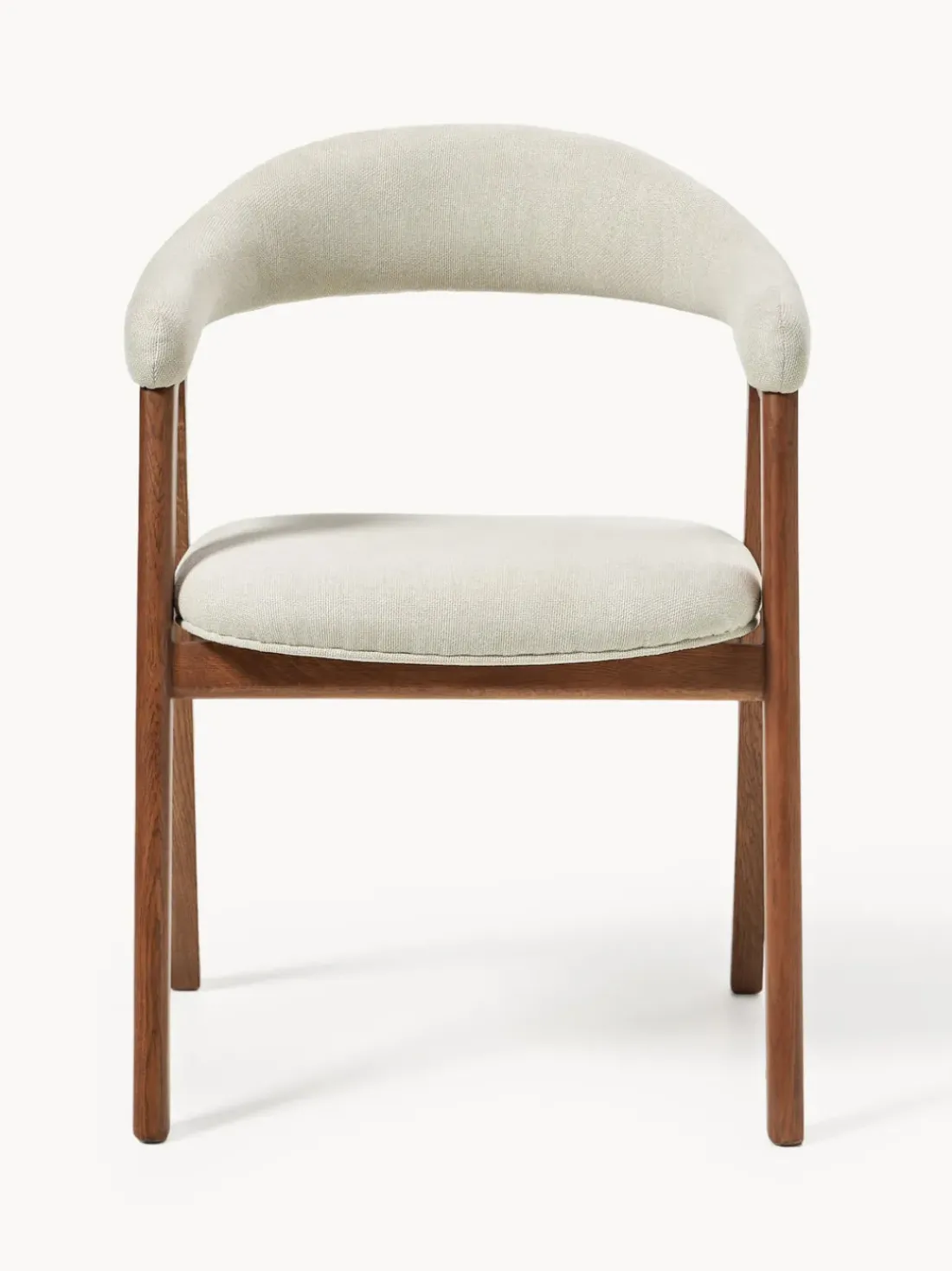 Silla con reposabrazos tapizada Nik