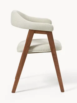 Silla con reposabrazos tapizada Nik