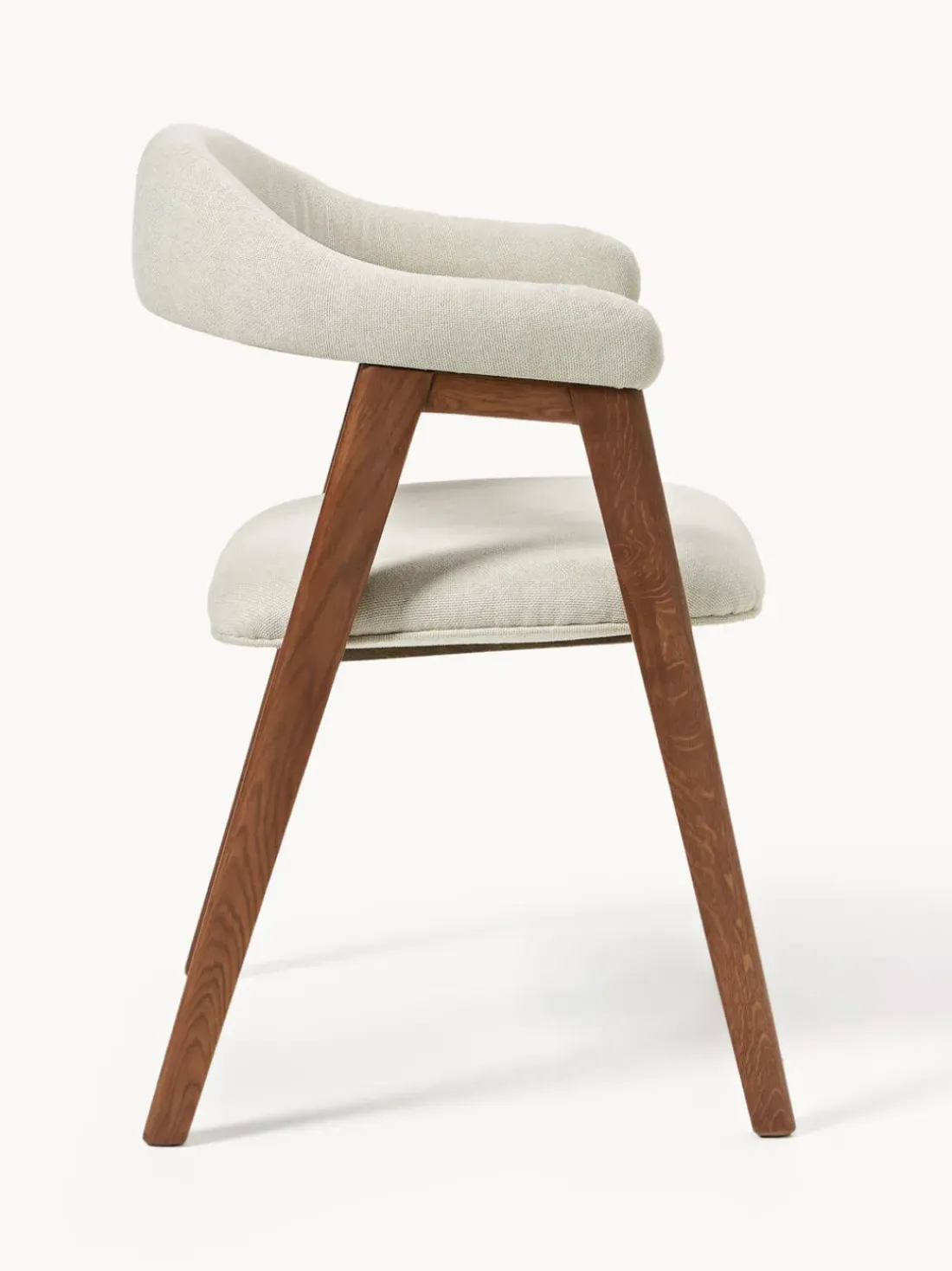 Silla con reposabrazos tapizada Nik