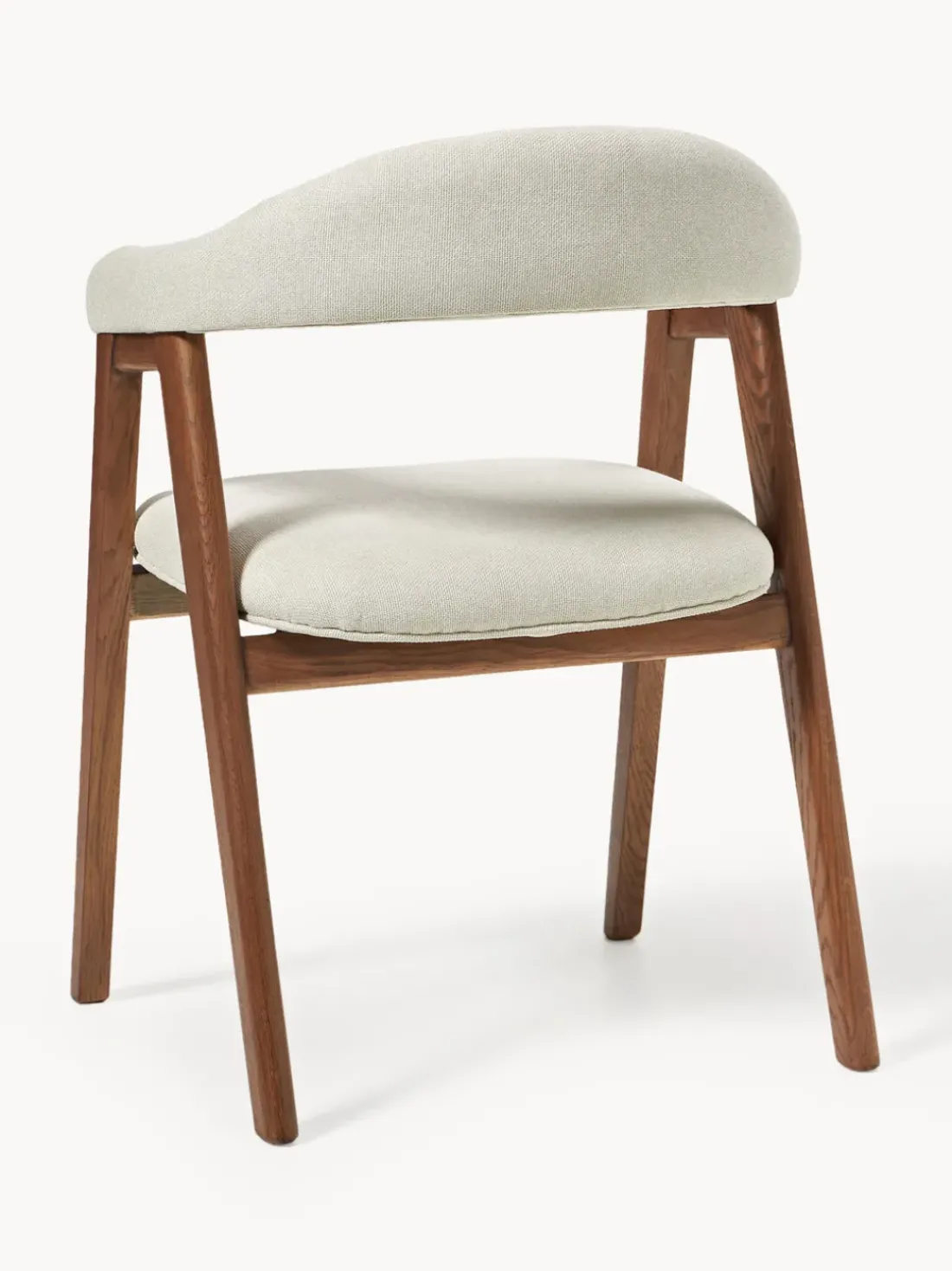 Silla con reposabrazos tapizada Nik