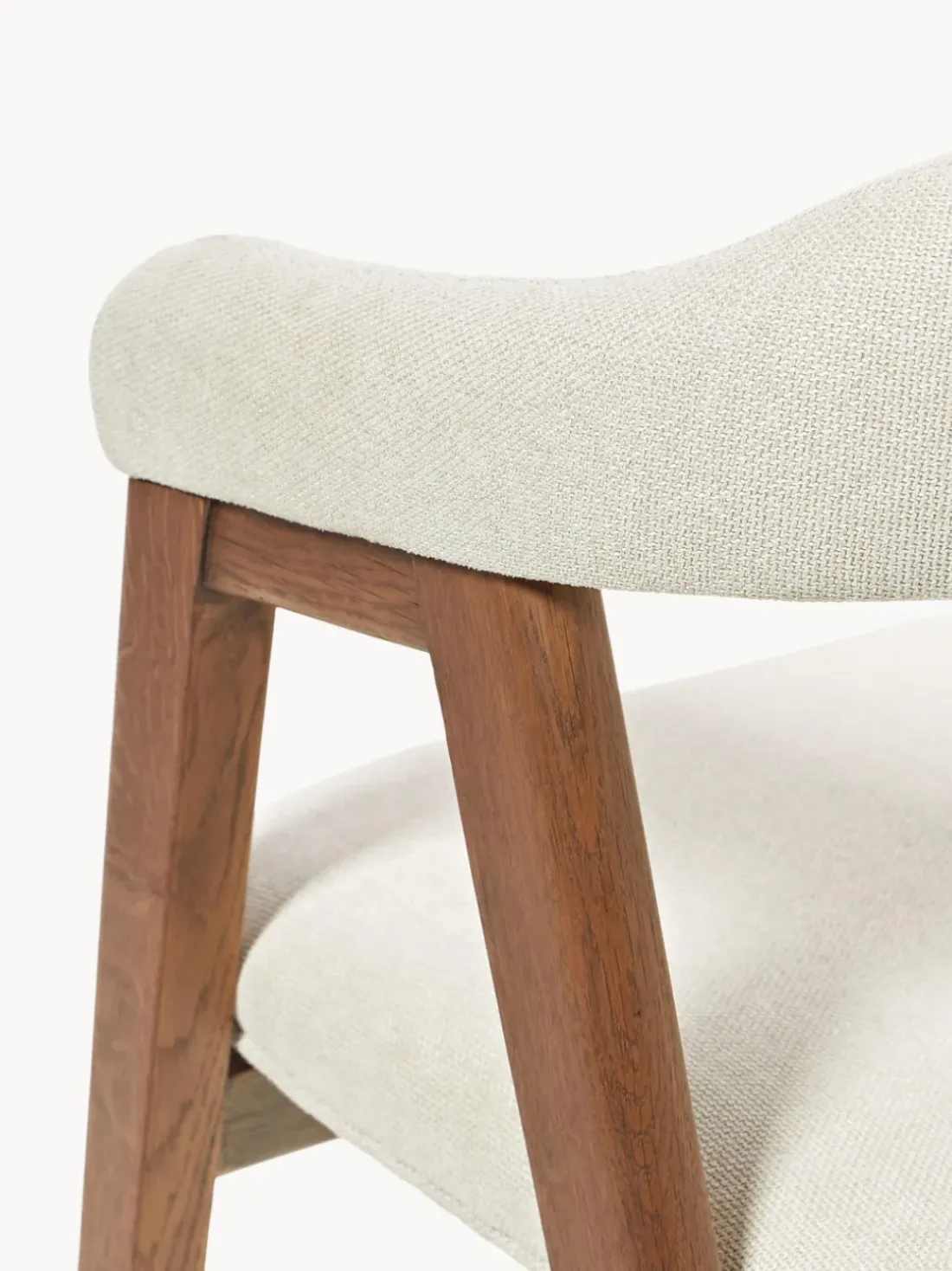 Silla con reposabrazos tapizada Nik