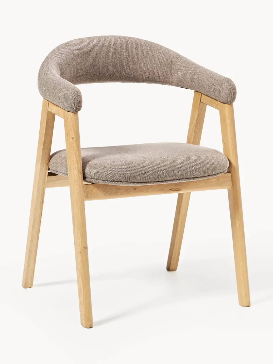 Silla con reposabrazos tapizada Nik