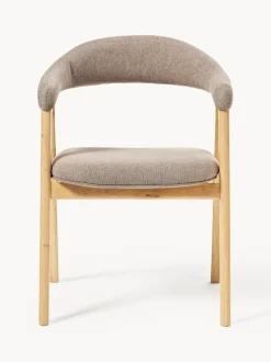 Silla con reposabrazos tapizada Nik