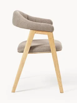 Silla con reposabrazos tapizada Nik