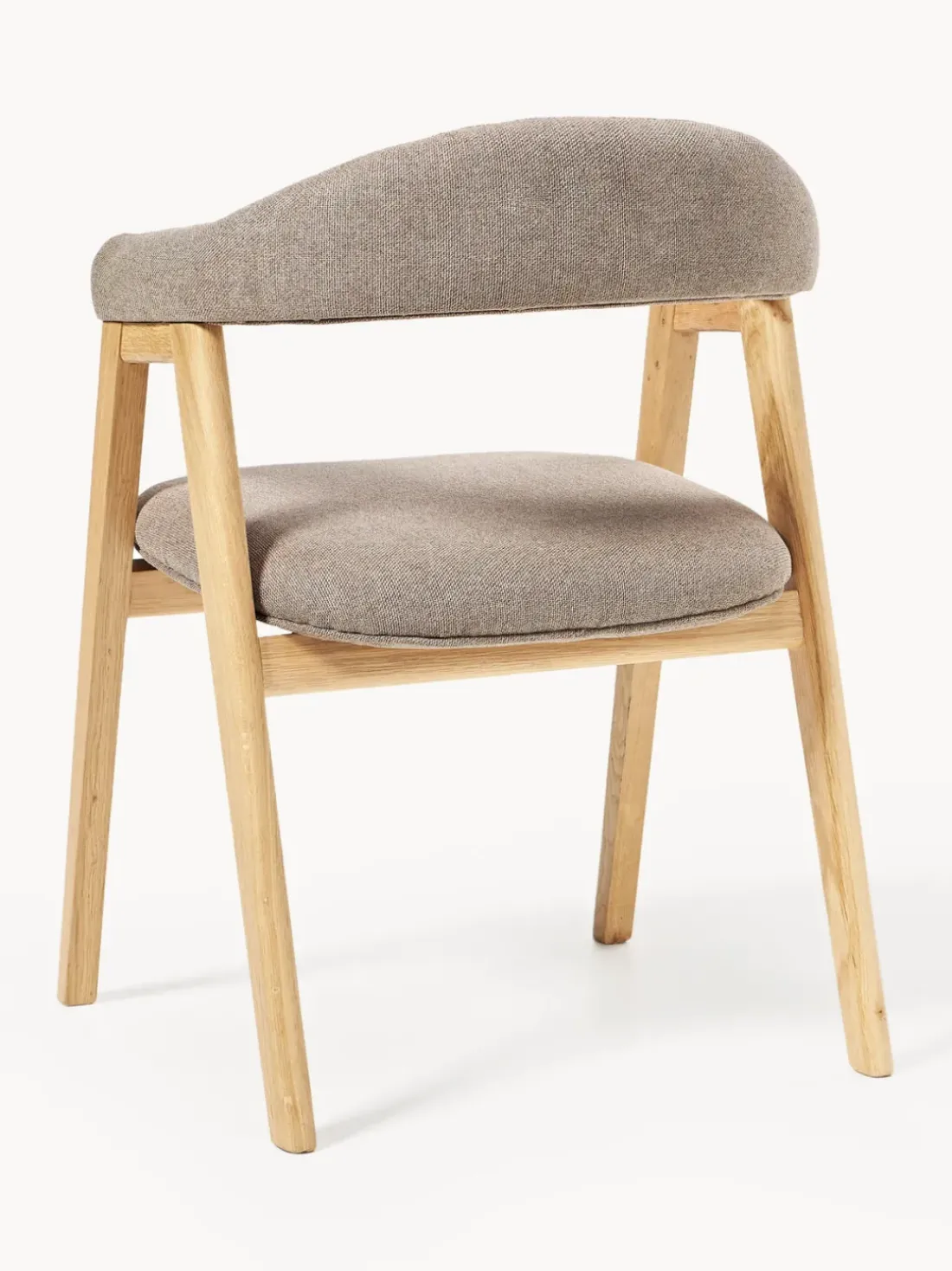 Silla con reposabrazos tapizada Nik