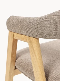 Silla con reposabrazos tapizada Nik