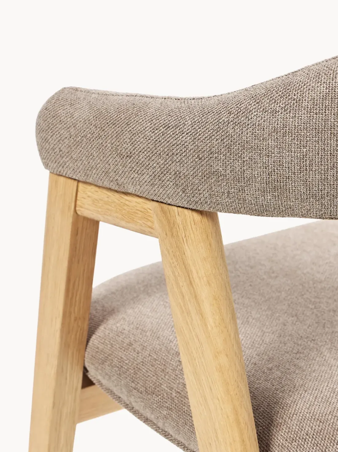 Silla con reposabrazos tapizada Nik