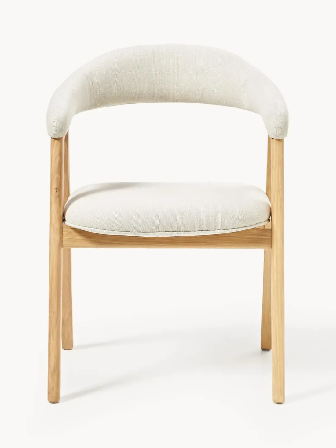 Silla con reposabrazos tapizada Nik