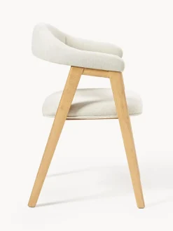 Silla con reposabrazos tapizada Nik