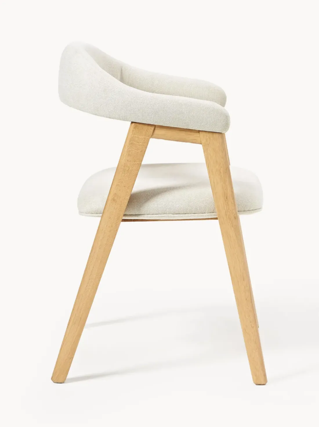 Silla con reposabrazos tapizada Nik
