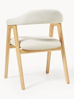 Silla con reposabrazos tapizada Nik