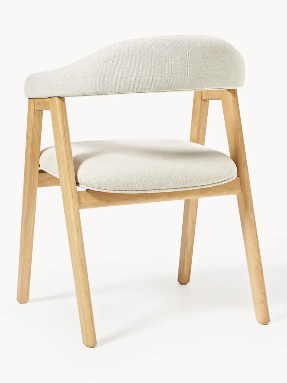 Silla con reposabrazos tapizada Nik
