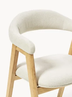 Silla con reposabrazos tapizada Nik
