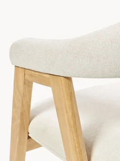 Silla con reposabrazos tapizada Nik