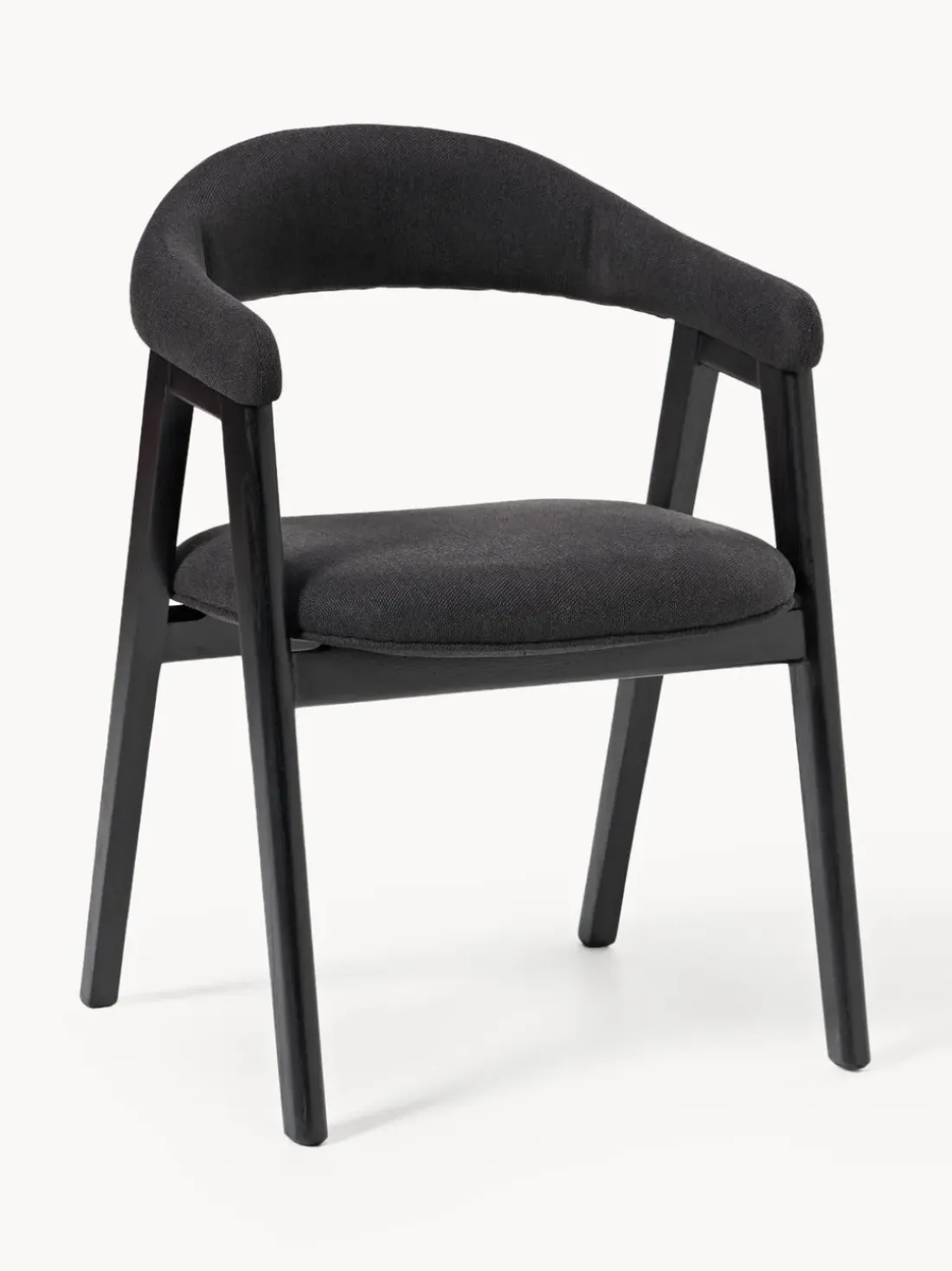 Silla con reposabrazos tapizada Nik