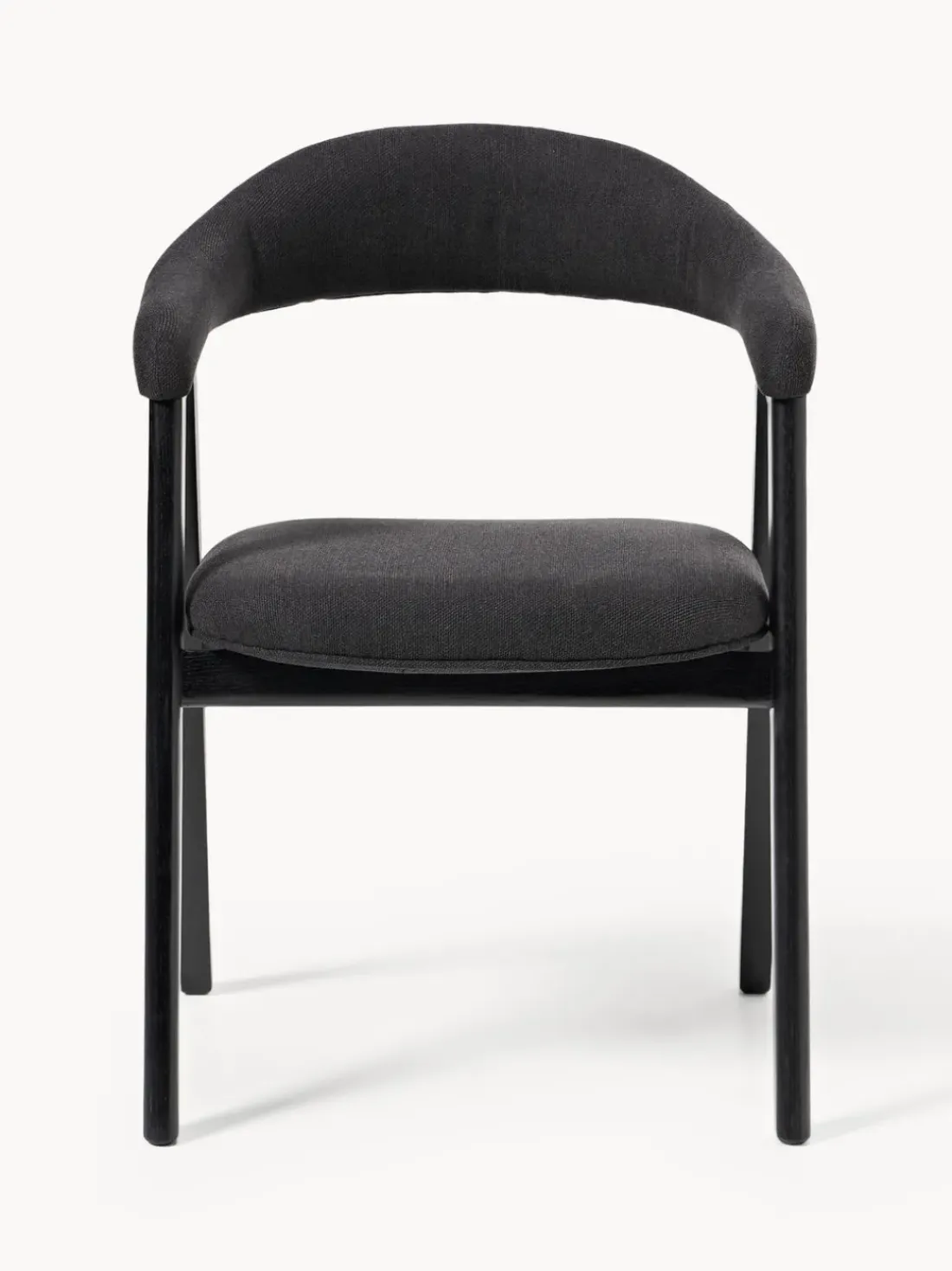 Silla con reposabrazos tapizada Nik