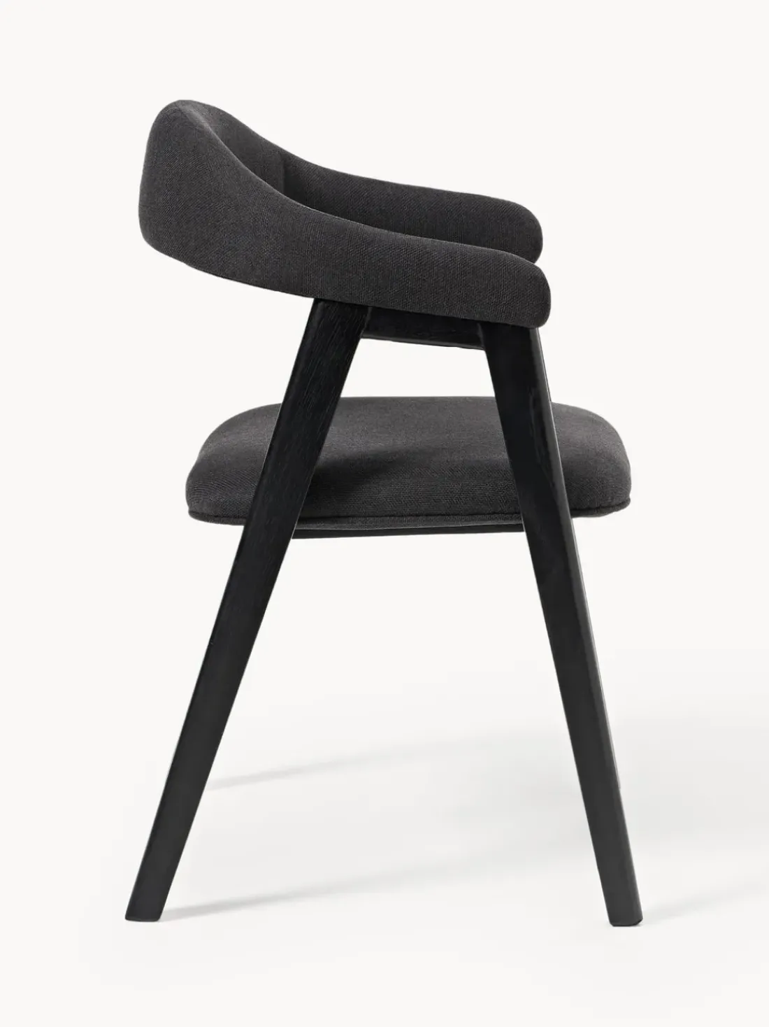 Silla con reposabrazos tapizada Nik