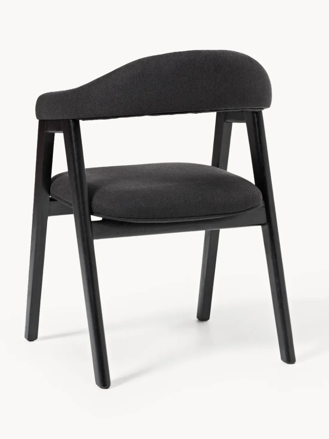 Silla con reposabrazos tapizada Nik