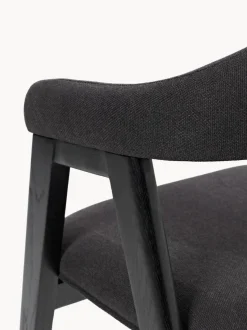 Silla con reposabrazos tapizada Nik