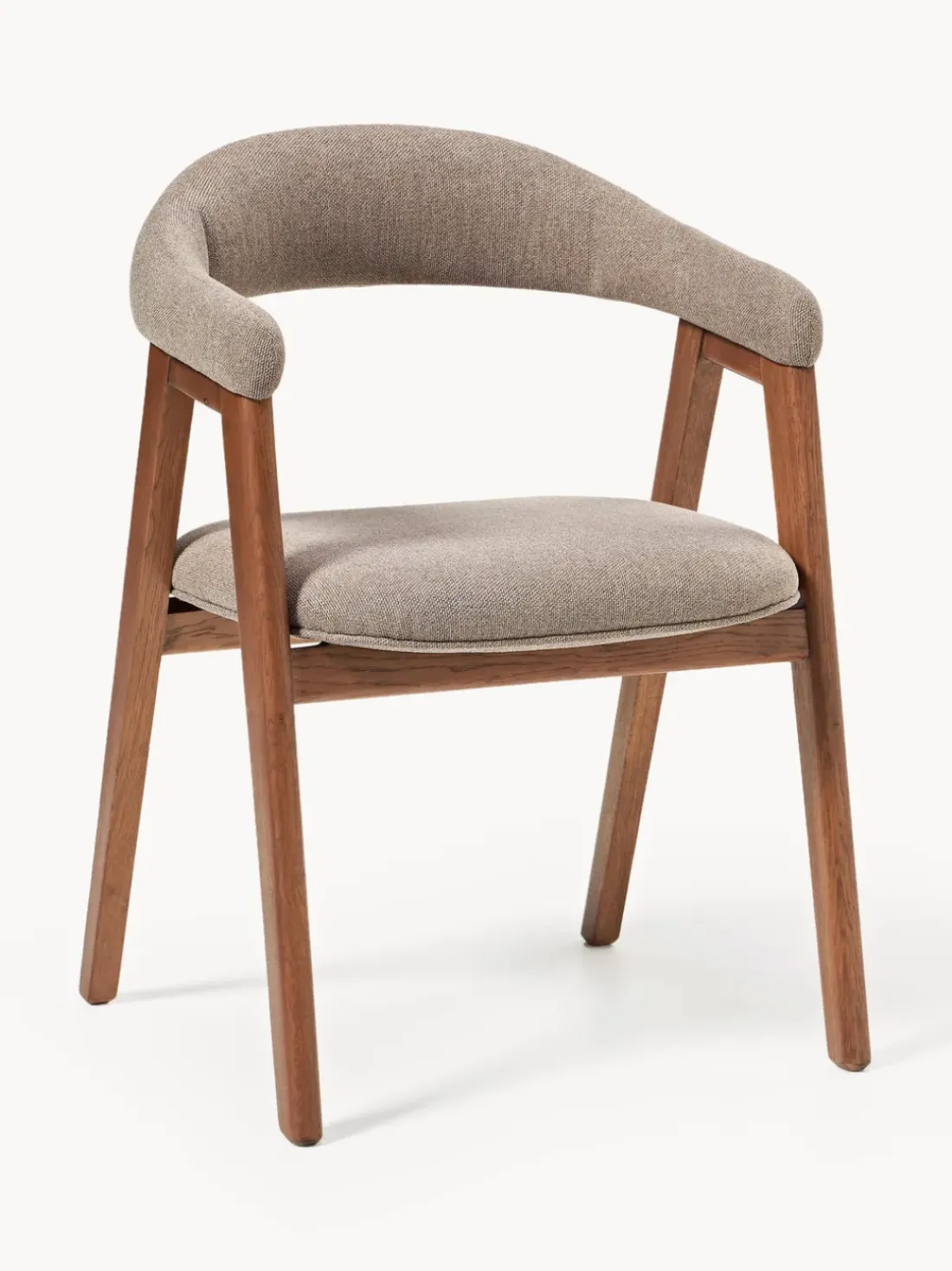 Silla con reposabrazos tapizada Nik
