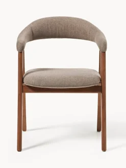 Silla con reposabrazos tapizada Nik