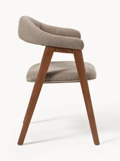 Silla con reposabrazos tapizada Nik