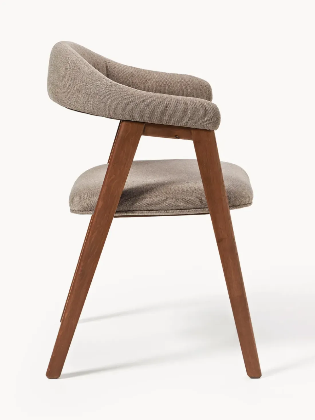 Silla con reposabrazos tapizada Nik