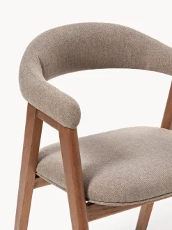 Silla con reposabrazos tapizada Nik