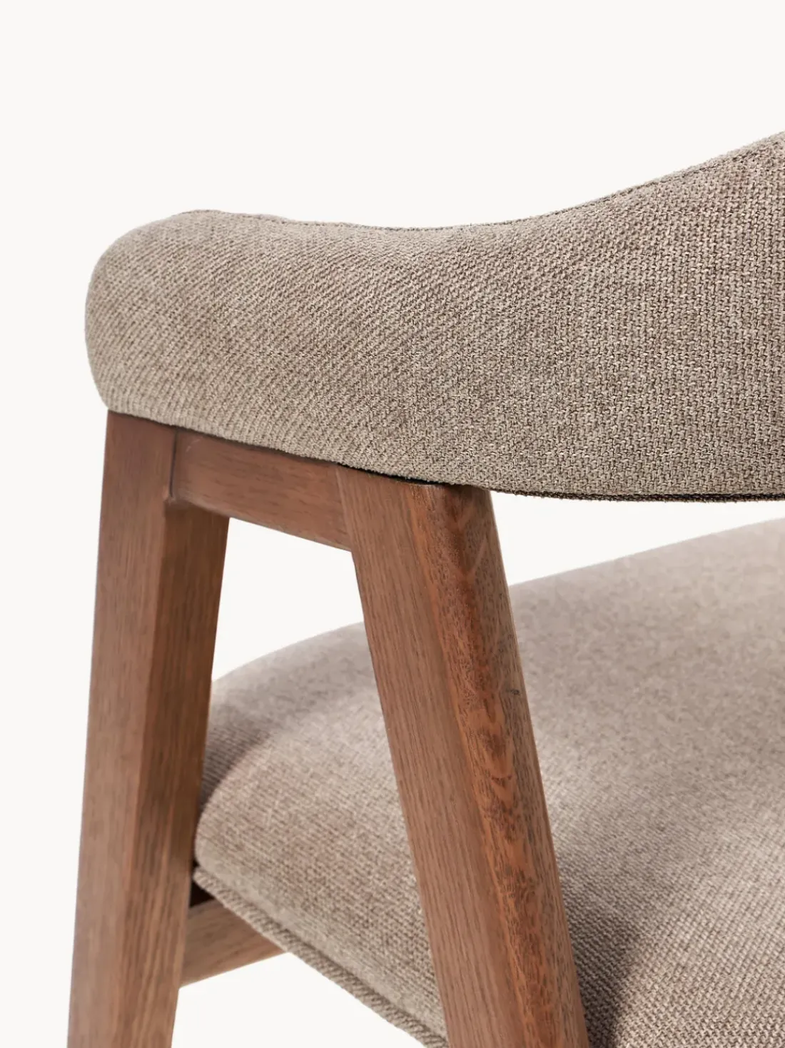 Silla con reposabrazos tapizada Nik