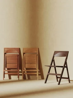 Silla de comedor plegable de madera de abedul Flat