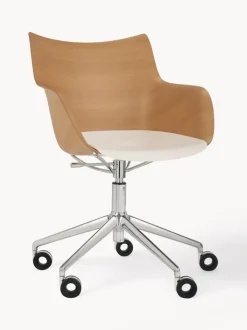 Silla de escritorio con reposabrazos Q/WOOD, altura regulable
