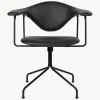 Silla de escritorio de cuero giratoria Masculo