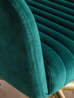 Silla de escritorio de terciopelo regulable en altura Murray