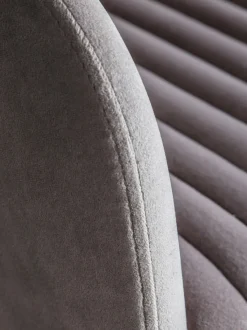 Silla de escritorio de terciopelo regulable en altura Murray