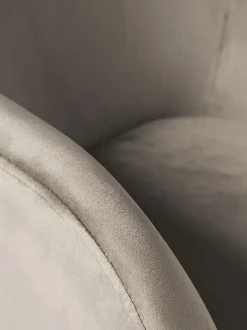 Silla de escritorio en terciopelo Lucie